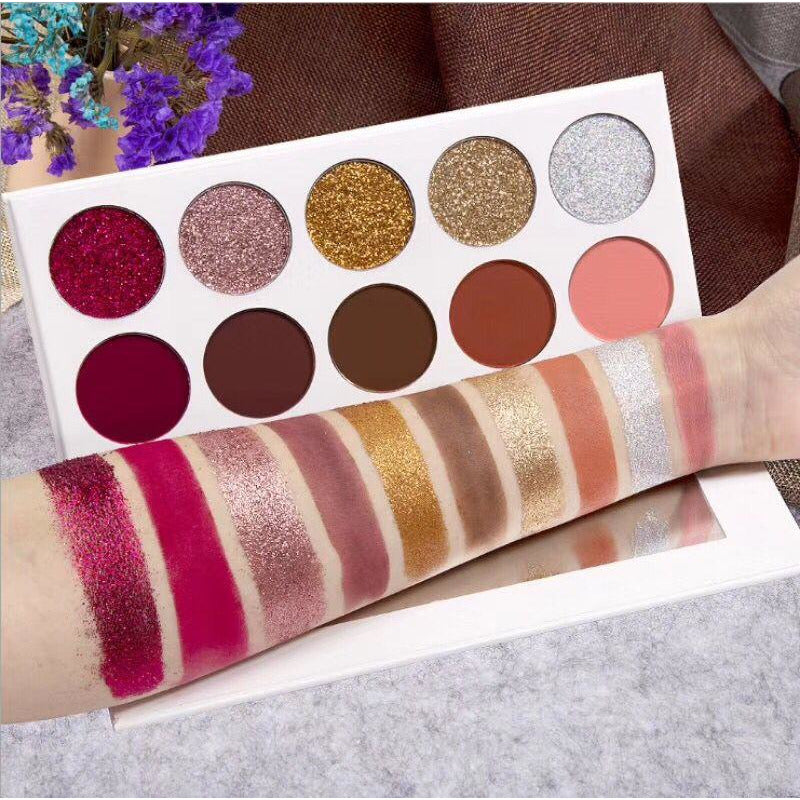 アイシャドウ MENARD Makeup Palette Nihexo Matte & Shimmer Eyeshadow Palette - 9 High Pigmented